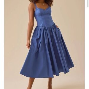Altar'd State Cornflower Blue Midi Dress